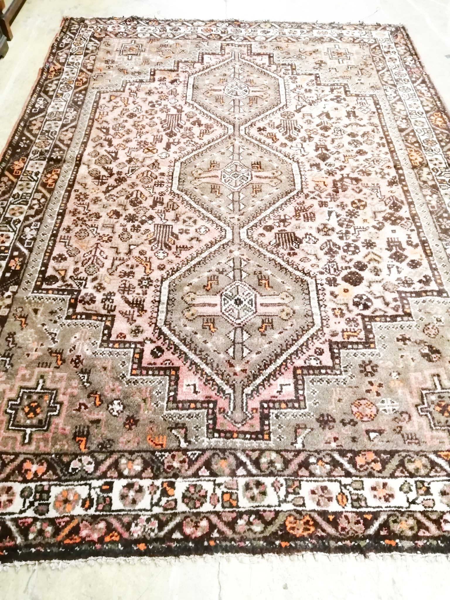 A 20th century early Shiraz rug, 300 x 210cm